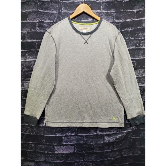 Tommy Bahama Other - Tommy Bahama Sweatshirt Size Medium Gray Logo Pullover Long Sleeve Round‎ Neck